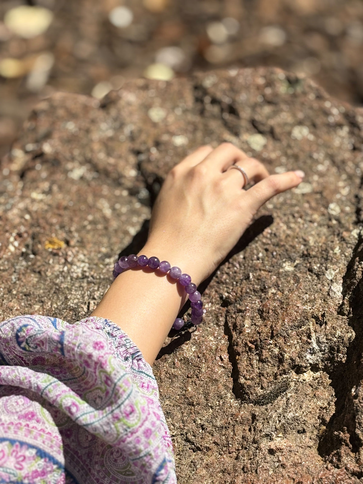 Pulsera piedras amatista